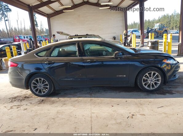 3FA6P0LU8HR149715 2017 FORD FUSION HYBRID Black Rear interior view