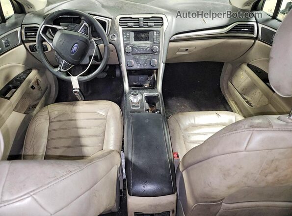 3FA6P0LUXHR171912 2017 FORD FUSION Beige Widok deski rozdzielczej