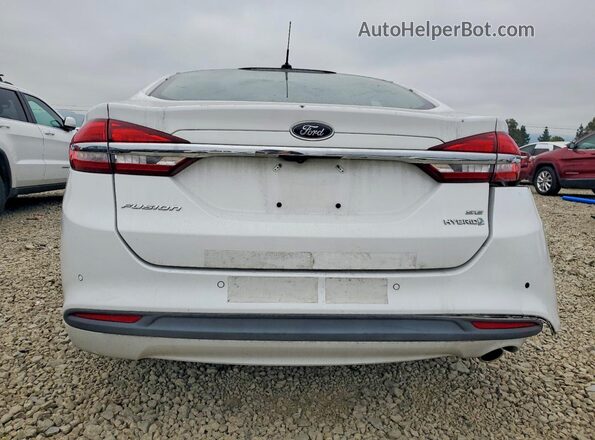 3FA6P0LUXJR118875 2018 FORD FUSION Белый Вид сзади
