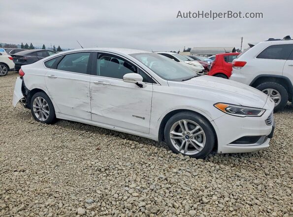 3FA6P0LUXJR118875 2018 FORD FUSION Белый Передняя правая четверть