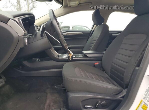 3FA6P0LUXJR118875 2018 FORD FUSION Белый Вид салона спереди