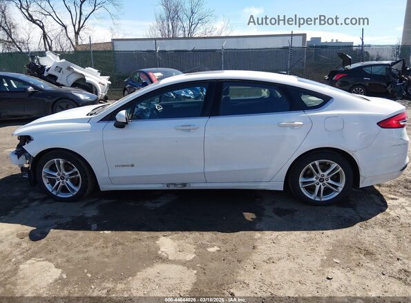3FA6P0LUXJR138902 2018 FORD FUSION HYBRID White Панорамний вид салону 360°