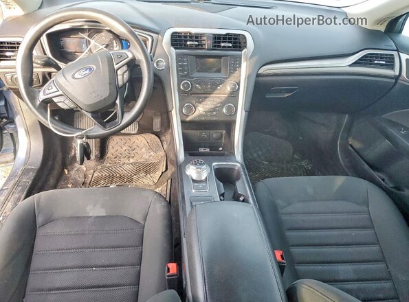 3FA6P0LUXJR208396 2018 FORD FUSION Синий Вид панели приборов