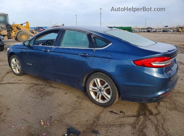3FA6P0LUXJR208396 2018 FORD FUSION Синий Задняя левая четверть