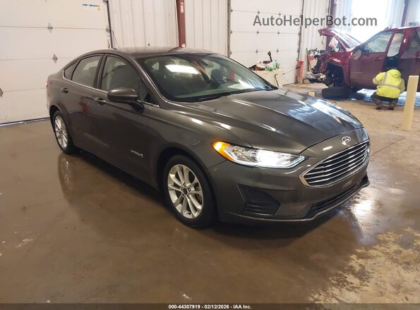 3FA6P0LUXKR276764 2019 FORD FUSION HYBRID Gray Передня права чверть