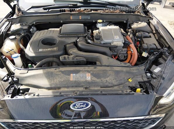 3FA6P0RUXJR164827 2018 FORD FUSION HYBRID Black უკანა ხედი