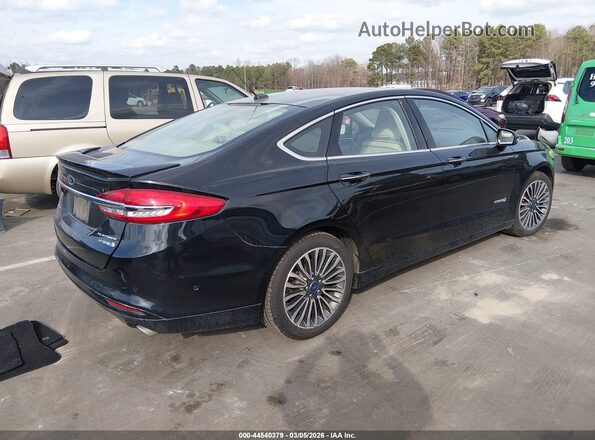 3FA6P0RUXJR164827 2018 FORD FUSION HYBRID Black უკანა მარჯვენა