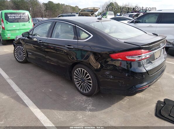 3FA6P0RUXJR164827 2018 FORD FUSION HYBRID Black უკანა მარცხენა