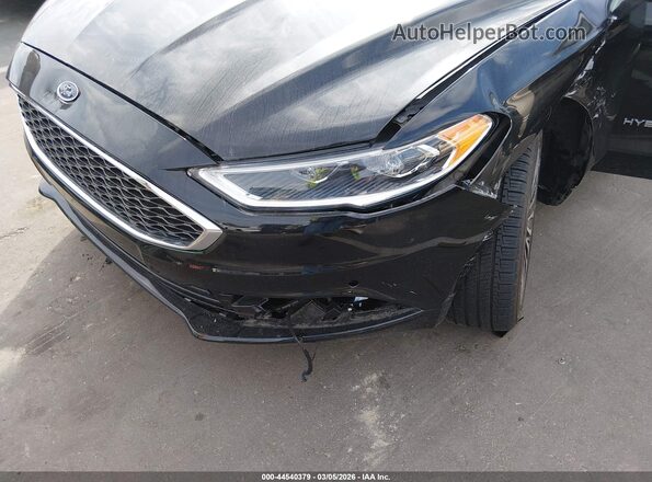 3FA6P0RUXJR164827 2018 FORD FUSION HYBRID Black წინა ხედი
