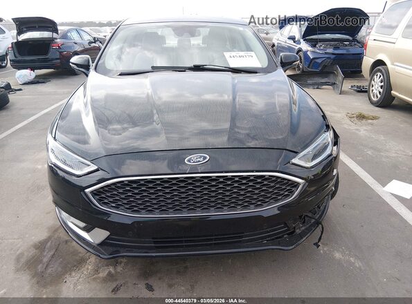 3FA6P0RUXJR164827 2018 FORD FUSION HYBRID Black ხელსაწყოთა პანელის ხედი