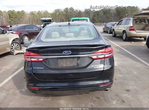 3FA6P0RUXJR164827 2018 FORD FUSION HYBRID Black 