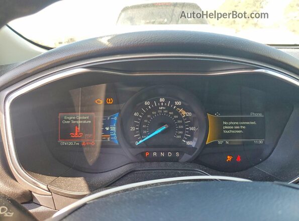 3FA6P0T94LR202320 2020 FORD FUSION Угольный Вид щитка приборов