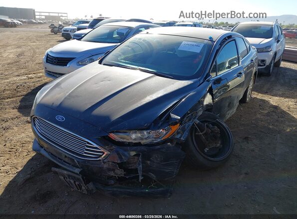 3FA6P0UU3HR236341 2017 FORD FUSION HYBRID Black Առջևի ձախ երեք քառորդ տեսարան