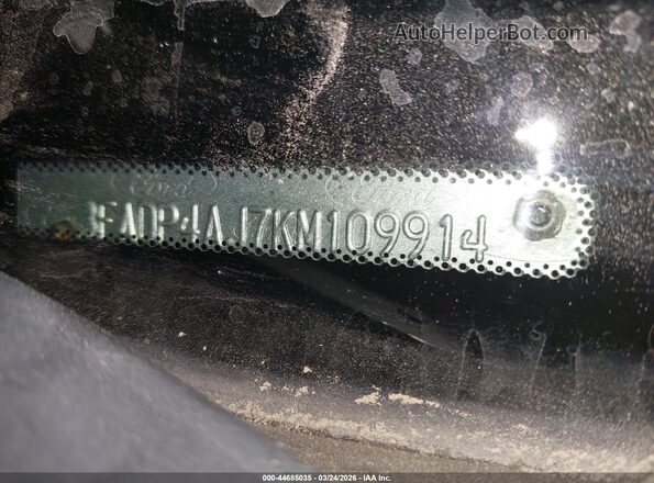 3FADP4AJ7KM109914 2019 FORD FIESTA Черный Вид подкапотного пространства