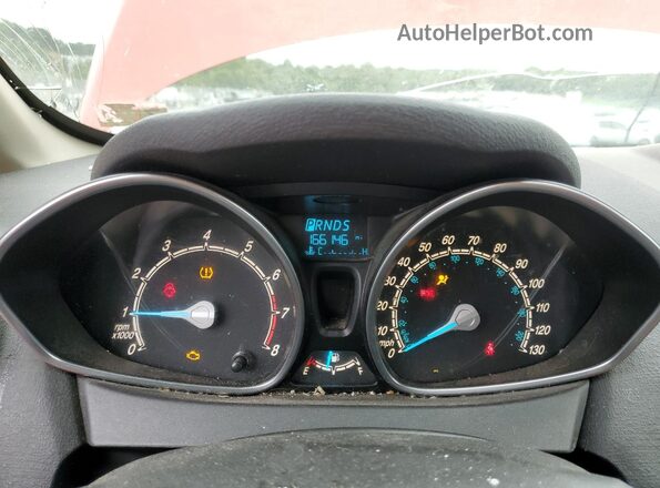 3FADP4BJ4KM125972 2019 FORD FIESTA Red Vista del cuadro de instrumentos