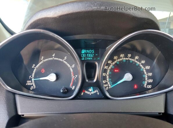 3FADP4BJ9JM100340 2018 FORD FIESTA Gray ხელსაწყოთა პანელის ხედი