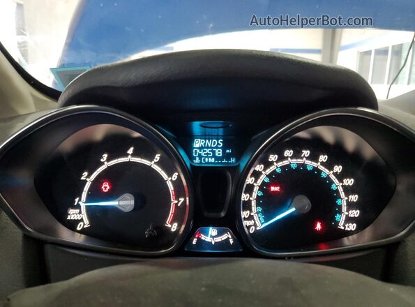 3FADP4BJXJM124422 2018 FORD FIESTA Blue Вид щитка приладів
