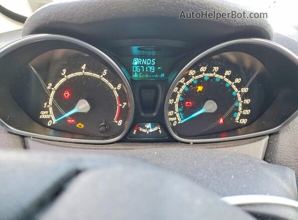 3FADP4EJ2KM100788 2019 FORD FIESTA Silver Instrument cluster view