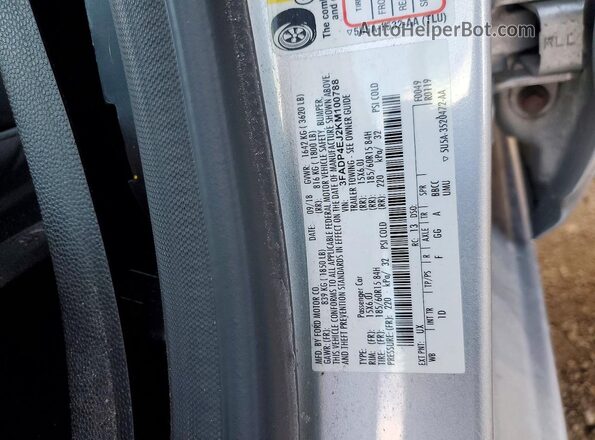 3FADP4EJ2KM100788 2019 FORD FIESTA Silver Engine compartment view