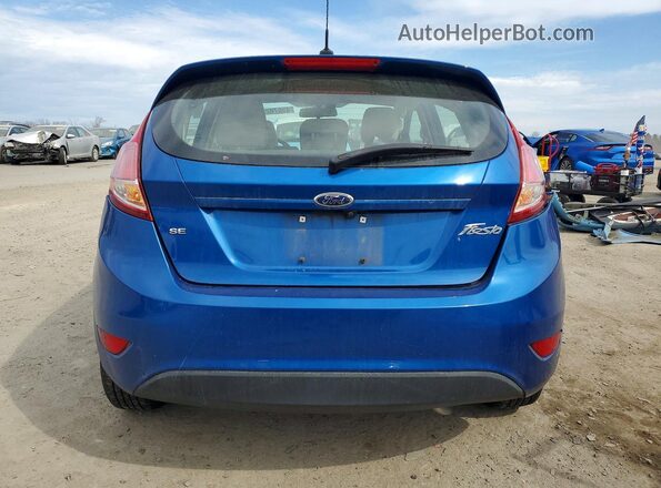 3FADP4EJ3KM161955 2019 FORD FIESTA Синий Вид сзади