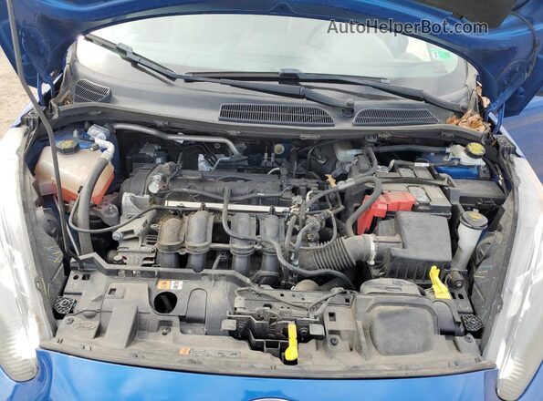 3FADP4EJ3KM161955 2019 FORD FIESTA Синий Вид задней части салона