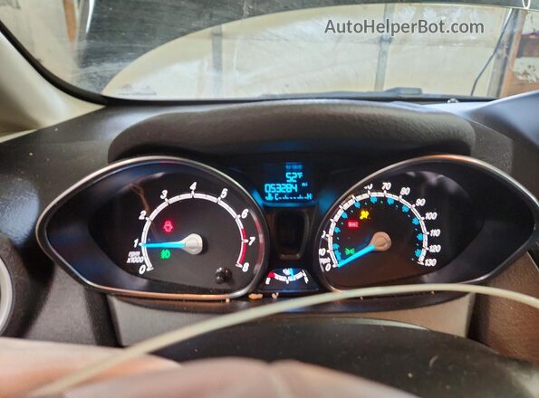 3FADP4EJ4KM154478 2019 FORD FIESTA Black Вид щитка приладів