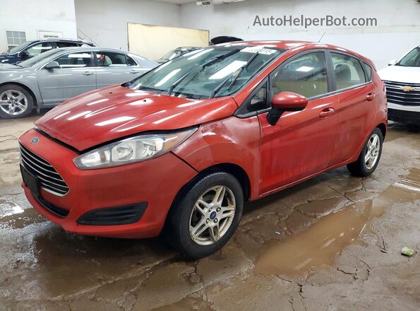3FADP4EJ7JM104222 2018 FORD FIESTA Оранжевый Передняя левая четверть