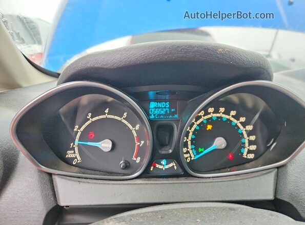3FADP4EJ7KM114945 2019 FORD FIESTA Blue Вид щитка приладів