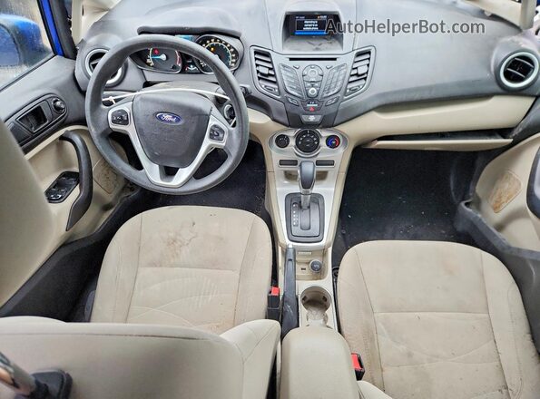 3FADP4EJ7KM114945 2019 FORD FIESTA Blue Вид панелі приладів