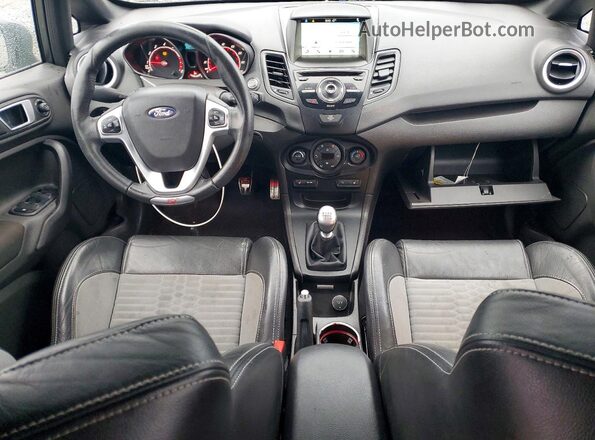 3FADP4GX6HM139734 2017 FORD FIESTA Gray Вид панелі приладів