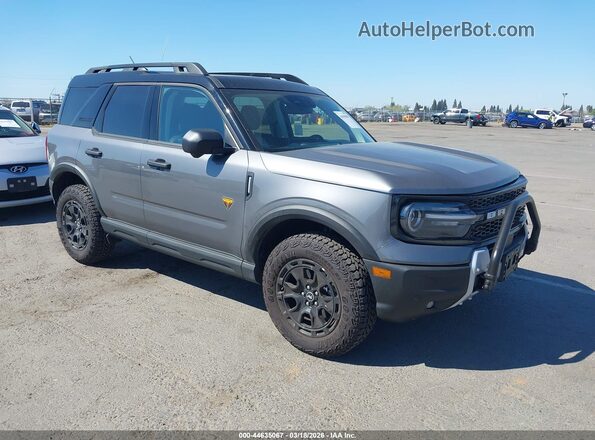 3FMCR9DA3SRF10206 2025 FORD BRONCO SPORT Серый Передняя правая четверть