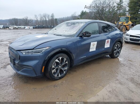 3FMTK3SU2MMA38286 2021 FORD MUSTANG MACH-E PREMI Синий Передняя левая четверть