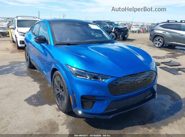 3FMTK4SX6SMA46114 2025 FORD MUSTANG MACH-E Синий Передняя правая четверть
