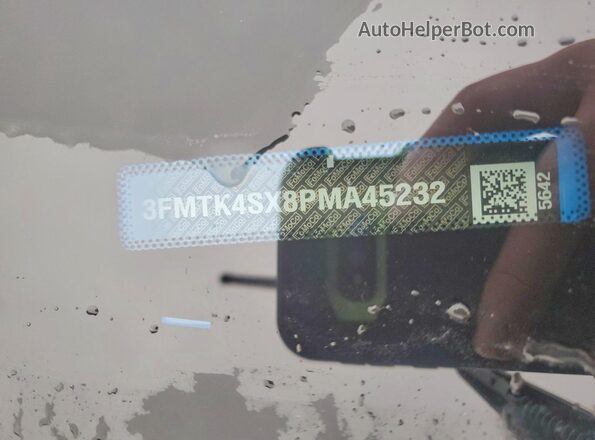 3FMTK4SX8PMA45232 2023 FORD MUSTANG Blue Widok naklejki z numerem VIN