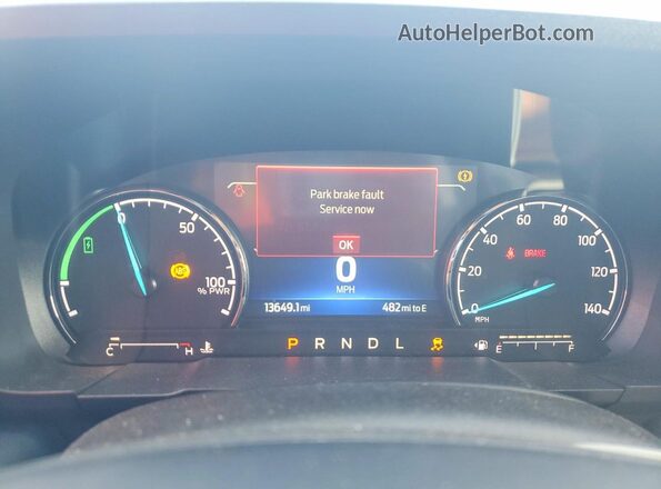 3FTTW8M38RRB22780 2024 FORD MAVERICK Gray Instrument cluster view