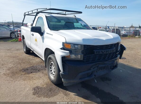 3GCNWAEHXKG246285 2019 CHEVROLET SILVERADO White Przód prawy
