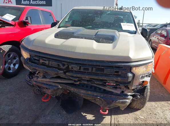 3GCPDCED6NG639843 2022 CHEVROLET SILVERADO Бежевый Вид спереди