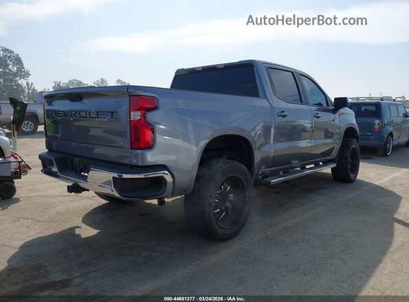 3GCPWCED6KG186717 2019 CHEVROLET SILVERADO Серый Задняя правая четверть