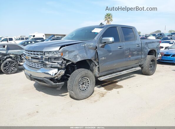 3GCPWCED6KG186717 2019 CHEVROLET SILVERADO Серый Передняя левая четверть
