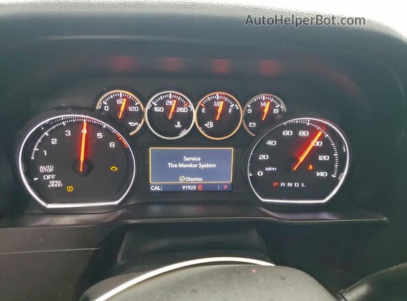 3GCPWDED5KG293201 2019 CHEVROLET SILVERADO Белый Вид щитка приборов