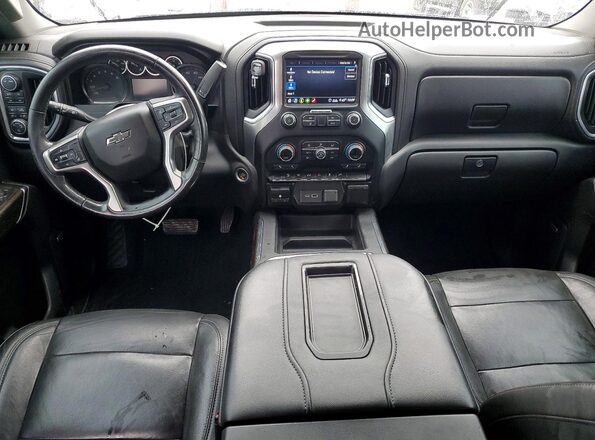 3GCPYFED6LG413272 2020 CHEVROLET SILVERADO Белый Вид панели приборов