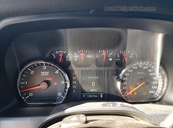 3GCUKPEC0JG379408 2018 CHEVROLET SILVERADO Серебряный Вид щитка приборов