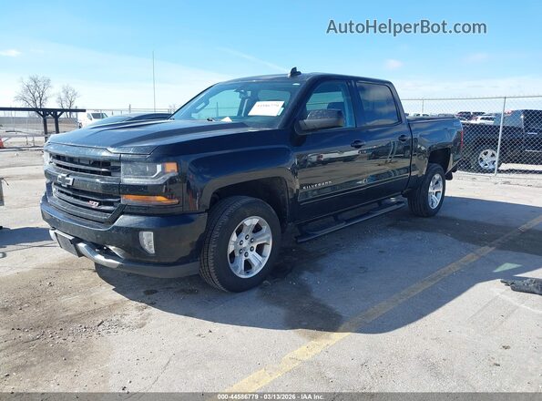 3GCUKREC6GG204004 2016 CHEVROLET SILVERADO Черный Передняя левая четверть