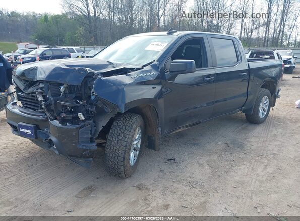 3GCUYEED4KG297159 2019 CHEVROLET SILVERADO Черный Передняя левая четверть
