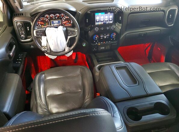 3GCUYEED5KG148436 2019 CHEVROLET SILVERADO Синий Вид панели приборов