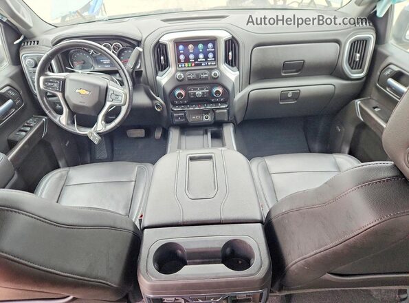 3GCUYGED2KG163519 2019 CHEVROLET SILVERADO Silver Widok deski rozdzielczej