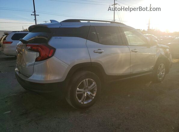 3GKALMEV2KL156574 2019 GMC TERRAIN Silver Trasero derecho