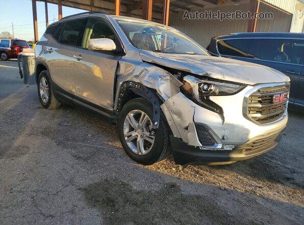 3GKALMEV2KL156574 2019 GMC TERRAIN Silver Delantero derecho