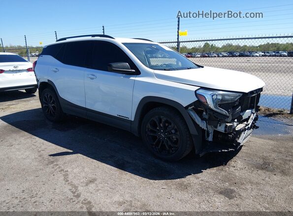 3GKALMEV5LL101649 2020 GMC TERRAIN White Delantero derecho