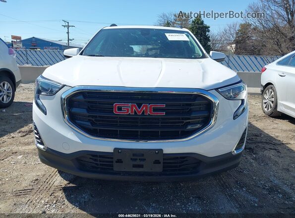 3GKALMEV5ML338496 2021 GMC TERRAIN White Instrument cluster view